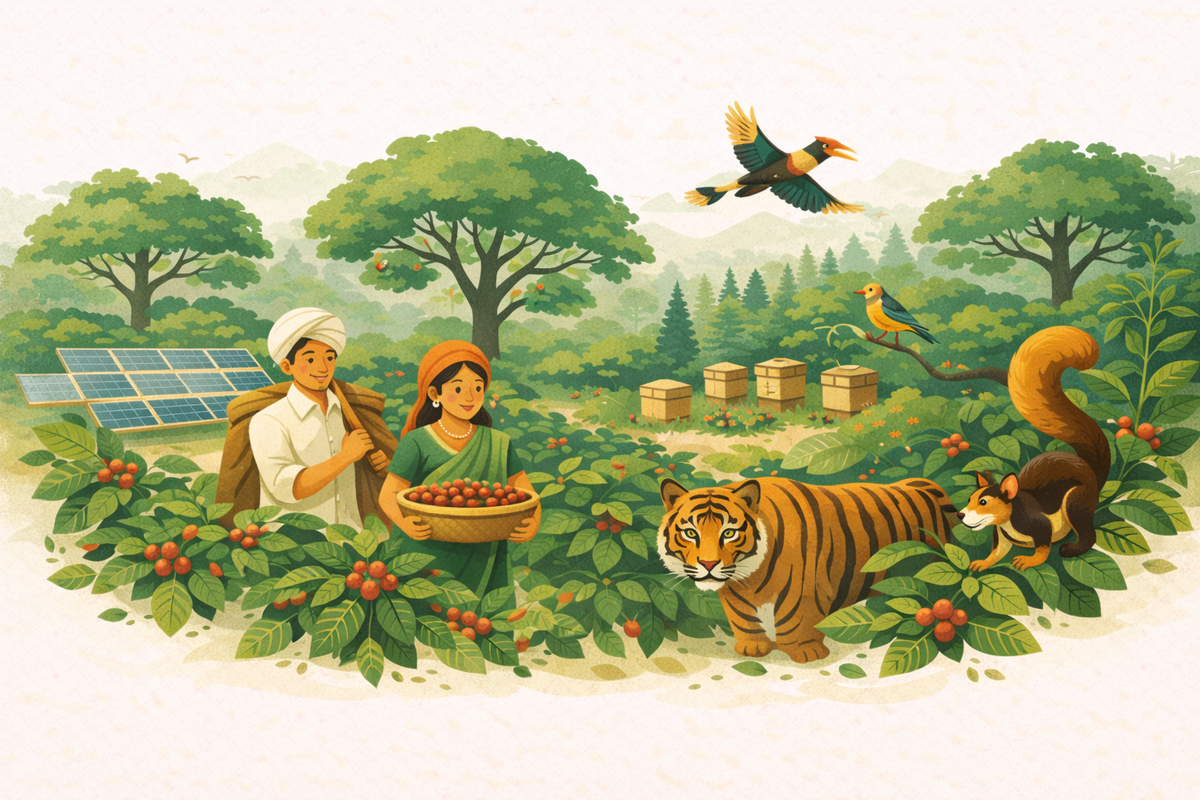 Sustainable Coffee Plantations in Kodagu: Balancing Conservation and Agricultural Practices