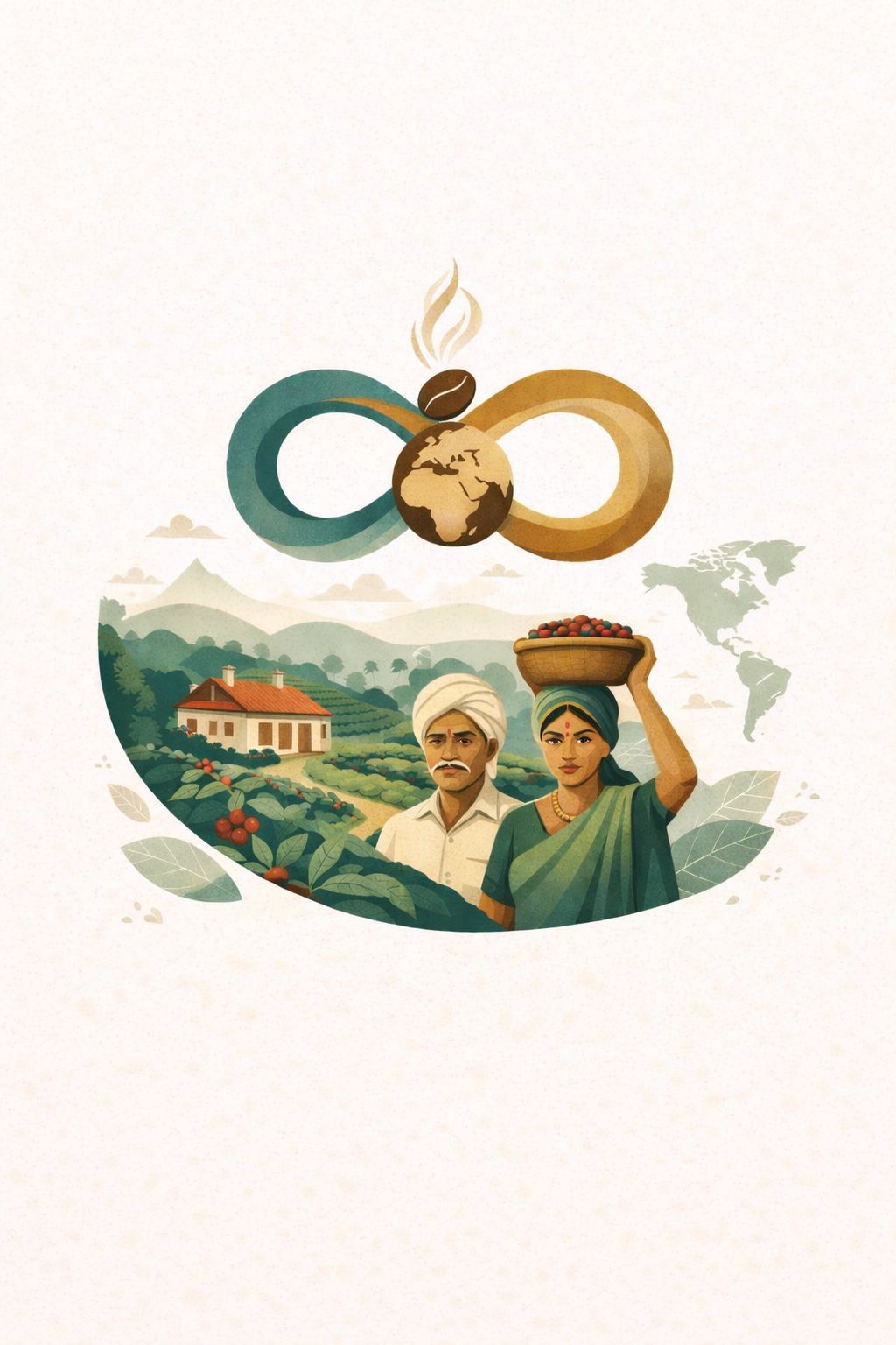 How did we avoid cliche logo designs for Planet Coffee?