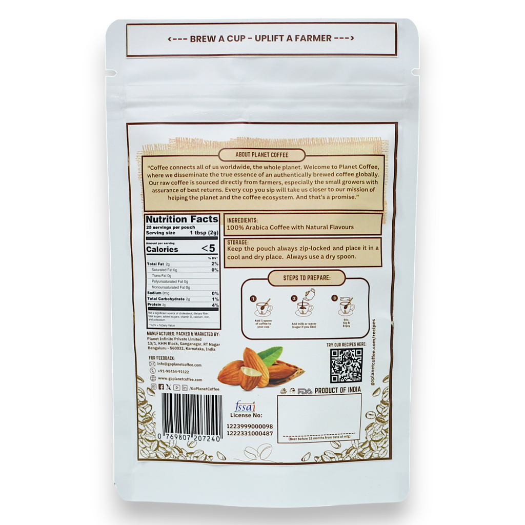 ALMOND Instant Coffee | 100 Gms Pouch