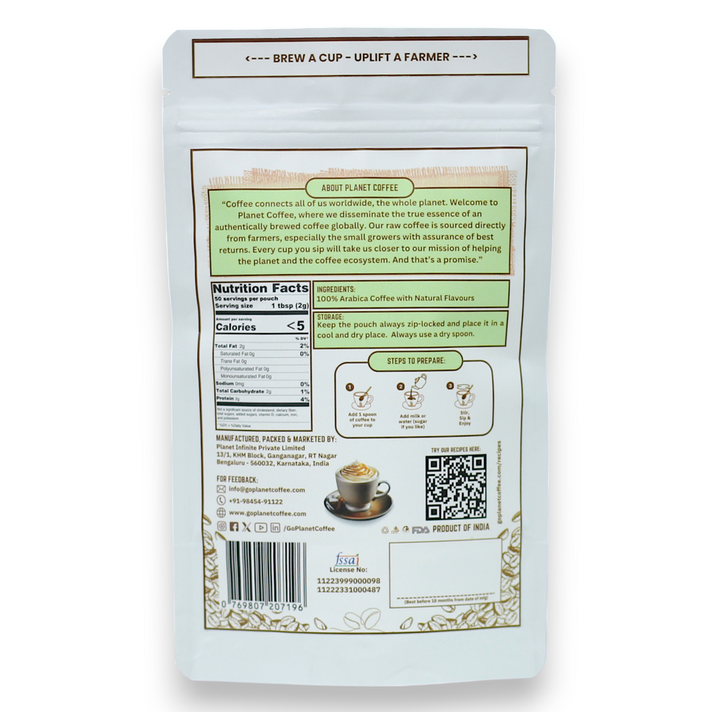 IRISH CRÈME Instant Coffee | 100 Gms Pouch