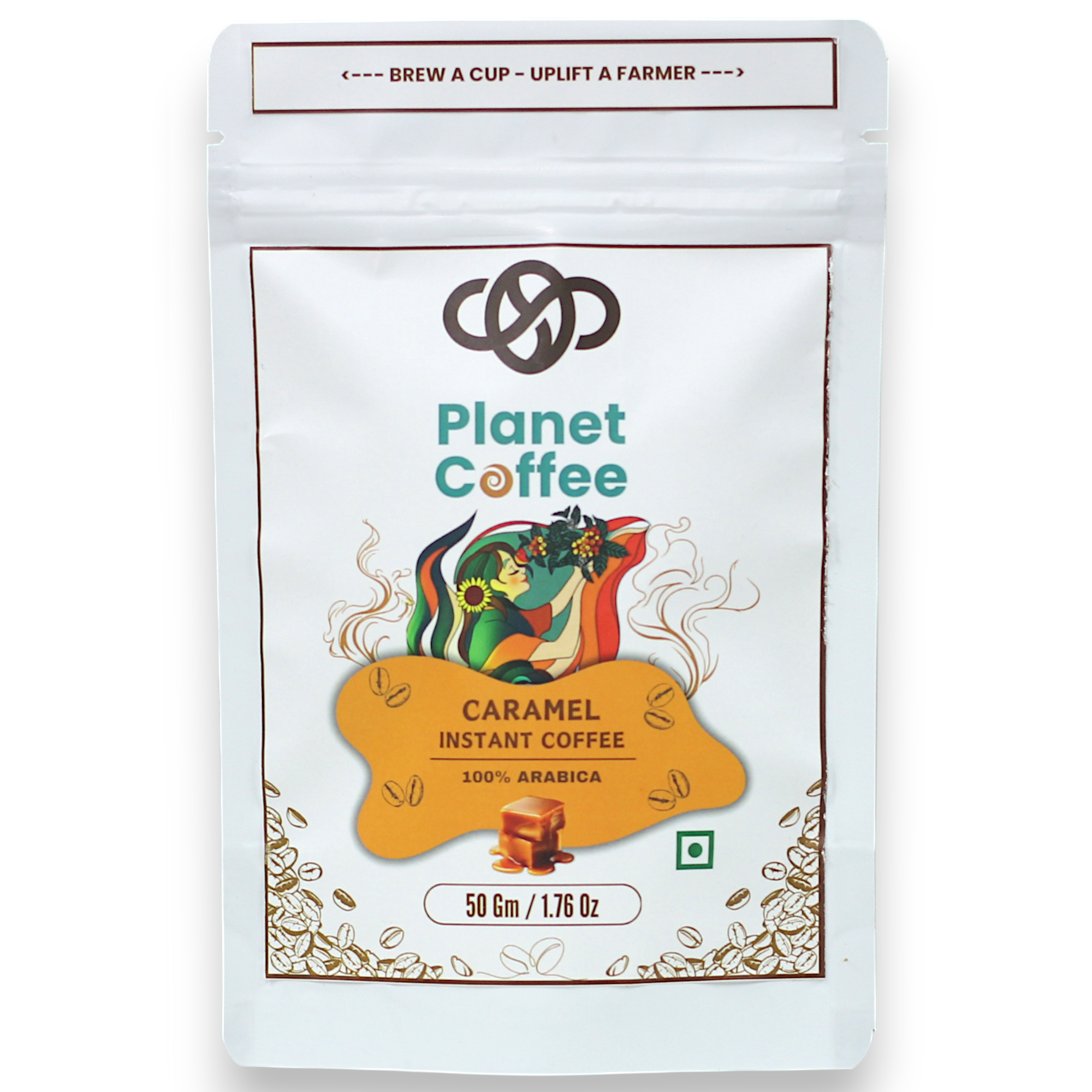CARAMEL Instant Coffee | 50 Gms Pouch
