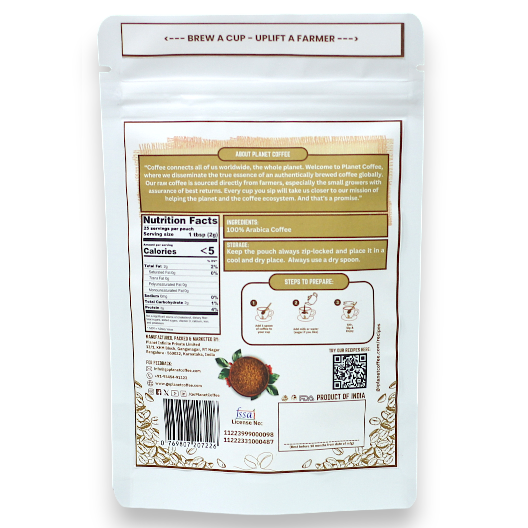 PREMIUM Instant Coffee | 50 Gms Pouch