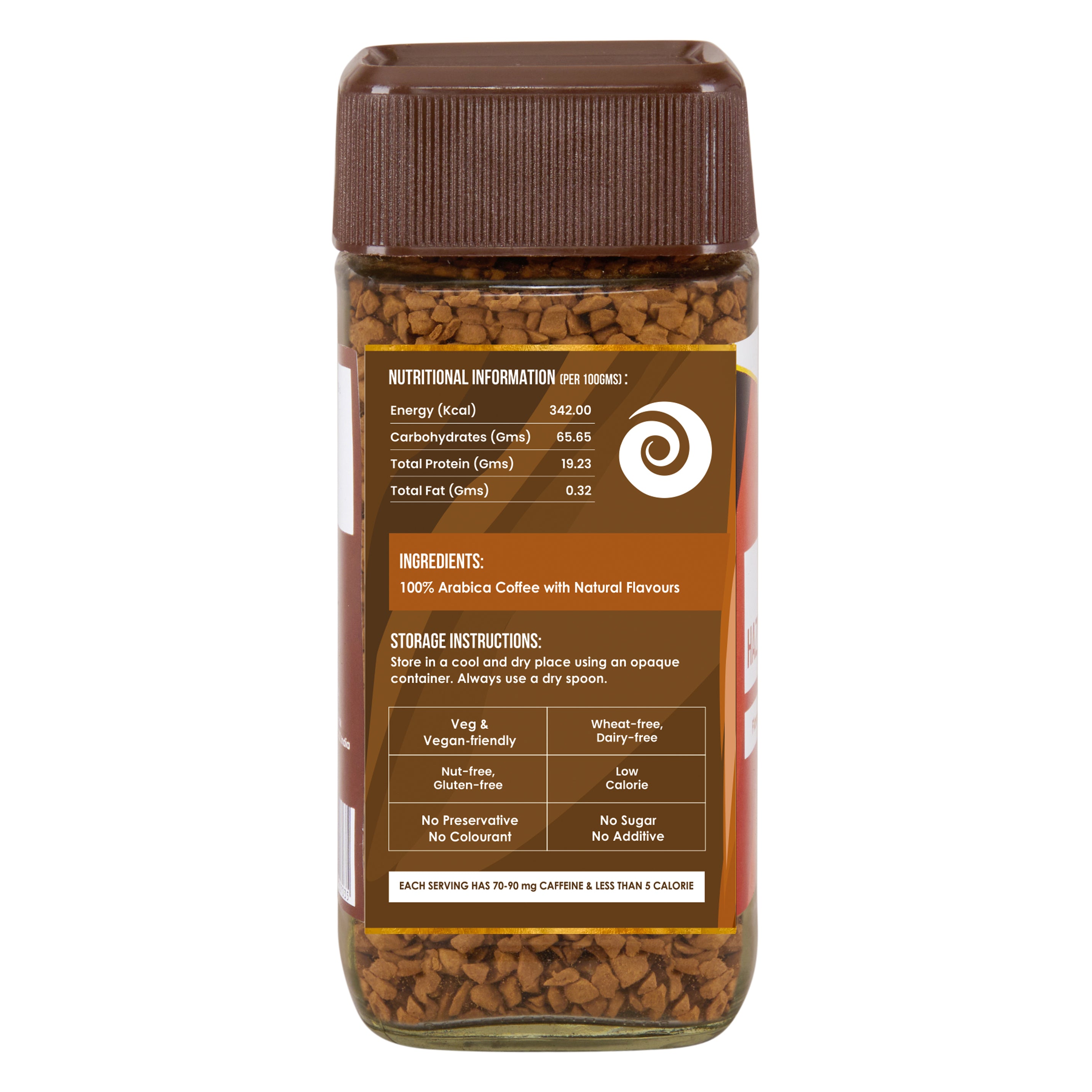 DIVINE Hazelnut Coffee | 100 Gms Jar