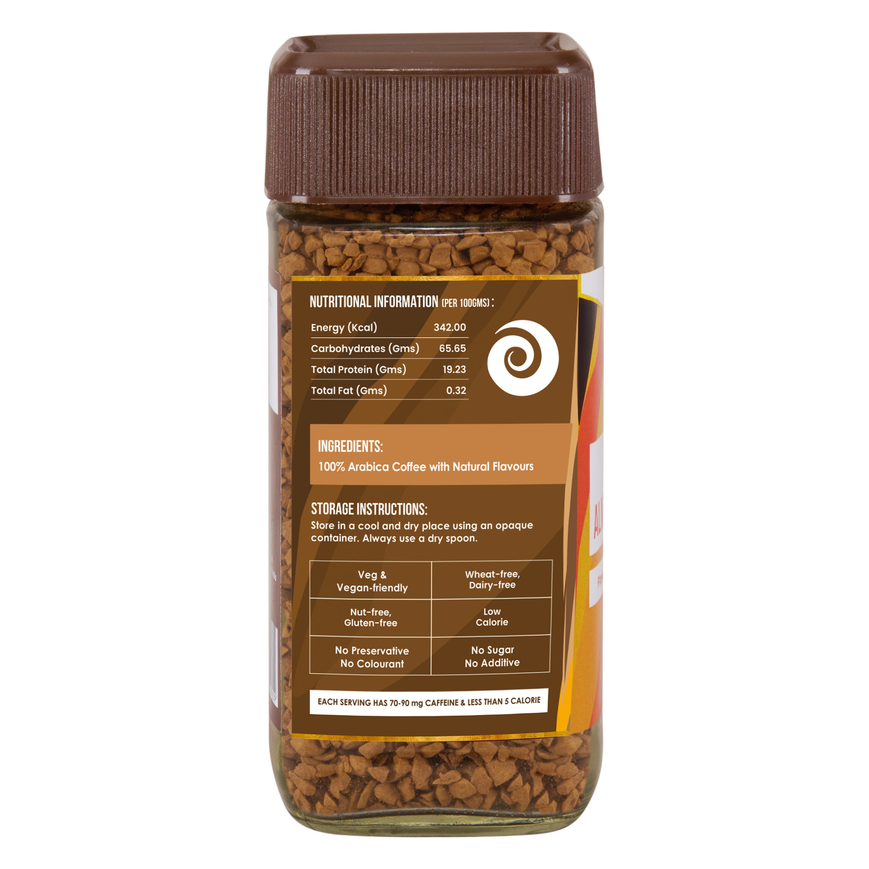 MYSTIC Almond Coffee | 100 Gms Jar