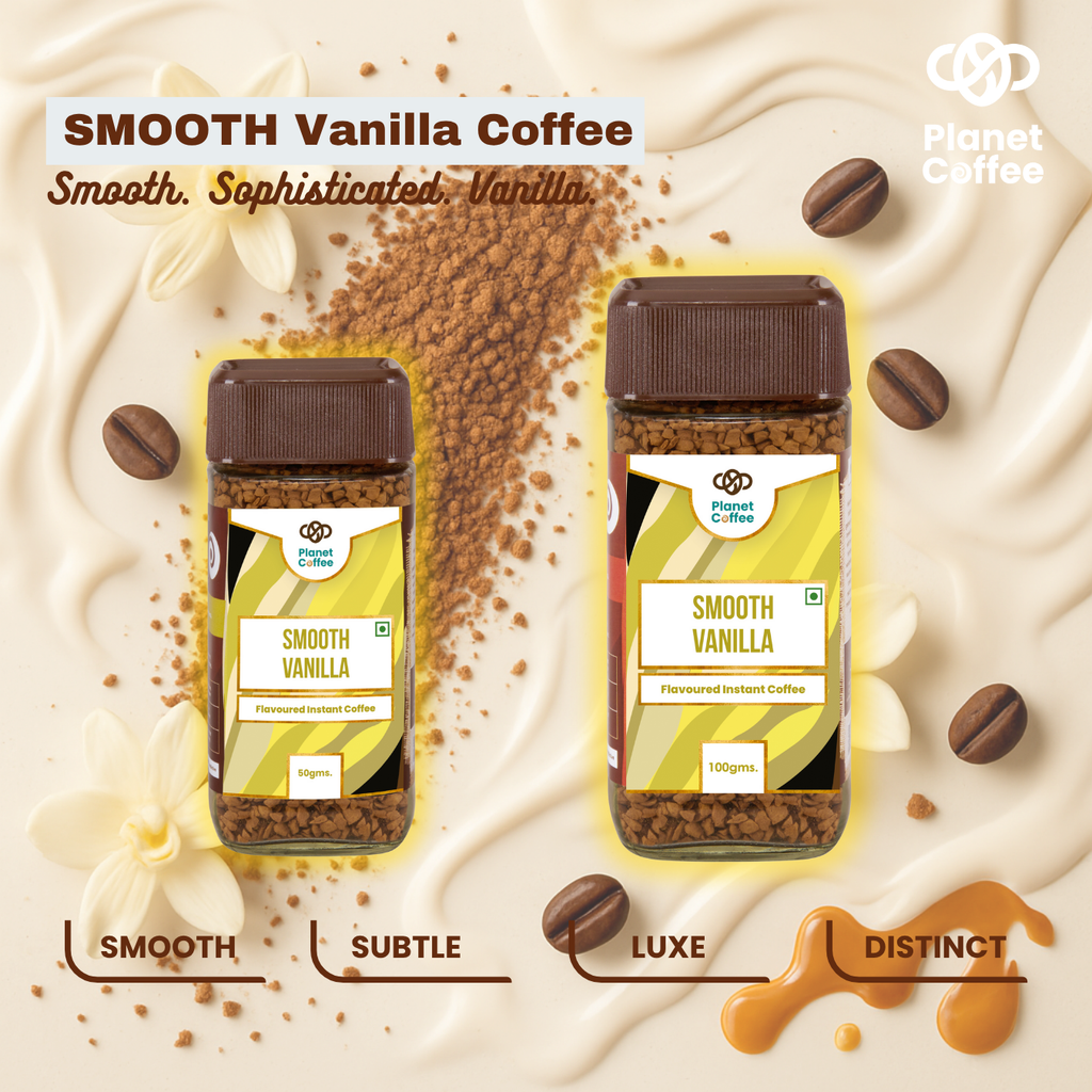SMOOTH Vanilla Coffee | 100 Gms Jar